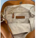 Mark & Graham bag brown leather small initials heavy gold chain soft Photo 8