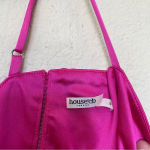 House Of CB  'Anabella'‎ Fuchsia Lace Up Maxi Dress NWOT size S Photo 5