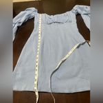 NWT Revolve Rumer Camille Blue Cotton Cut Out Mini Dress Sz Xs Resortwear Cabo Photo 8