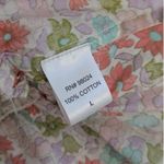 Anthropologie  Love the Label Ines Ivory‎ Smocked Bodice Tank Ruffle Short Sleeve Photo 4