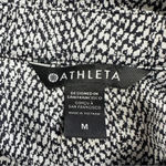 Athleta Textured Shirt Jacket Button Up Braiden Black White UPF 50+ Size M Photo 12