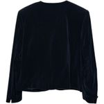 NWT Vintage Lord & Taylor Velvet Blazer Jacket Navy Blue Sz 12 Dark Academia Photo 2