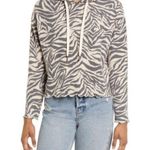 LA LA LAND CREATIVE CO Womens Multicolor Zebra Print Pullover Hoodie Size L Photo 0