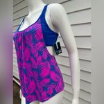 DSG Blue and Pink One Piece Swimwear Racerback Size M Photo 2