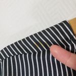 Avec Les Filles Large Black, White Stripe Pullover, Long Sleeve, Blouse Top Photo 6