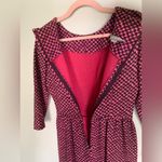 Deadstock Vintage | L’AIGLON Houndstooth Print Midi Dress Small Mrs. Maisel NWT Pink Photo 6