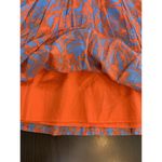 Talbots  Dress Women 10P Blue Orange Floral Fit & Flare Design Knee Length Cotton Photo 12