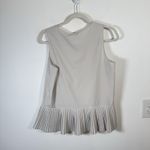 Spanx Yes Pleats Tank Top Light Cloudy Grey Office Career Preppy Womens Medium Photo 6