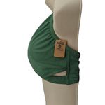 Victoria's Secret Victoria Secret Pink Swim Bikini Top Large Green Solid Wrap Halter Photo 1