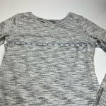 Zyia  Active Women Large Light Heather Grey Gray Split Back Long Sleeve Top Shirt Photo 5