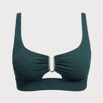 Berlook Dark Green Cut Out Plus Size Bikini Top & V Cut Bottom Photo 3