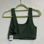 Jenni Green Square Neck Sports Bra Sz S NWT Photo 7