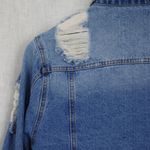 Iris 100% Cotton Denim Pre-Destroyed/Distressed Ladies' Jacket Photo 5