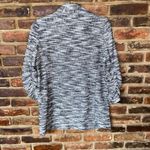 Max Studio Black & White Single One Button Knit Tweed Blazer Jacket Size Small Photo 6