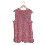 Ella Moss  Junior XL Sweater Vest Coral Flames Pink Multi Sleeveless NWT Photo 1