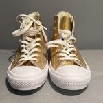  Women Converse Chuck Taylor All Star II Hi Gold/White Sneakers . Size 9 Photo 2