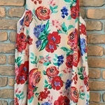 Everly Dress Womens Medium Pink Floral Print Sleeveless Mini High Neck Casual Photo 0