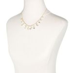 Kate Spade New!  Disco Pansy Flower Bird Crystal Gold-tone Necklace 16" +Extender Photo 0