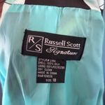 Russell Scott Silk Jacket 10 Black White Floral Open Front Collared Statement Blue Photo 5