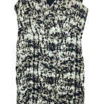 Ann Taylor  Silk Blend Paint Strokes Print Plunge Sheath‎ Midi Dress Size 6 Photo 0