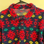 Vintage David Wayne Aztec Pullover Sweater Blue Photo 4