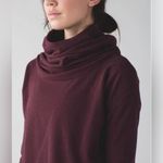 Lululemon Stress Less Hoodie 4 Heathered Bordeaux Drama Long Sleeve Pullover Photo 2