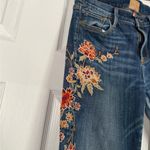 Driftwood  Floral Embroidered Denim Jeans Photo 8