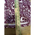 kim rogers  Women Size Medium Long Sleeve Shirt‎ Deer Fox Print Stretch Holiday Photo 3