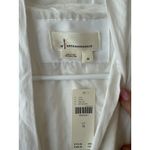 Anthropologie  The Tommie Cap-Sleeve Smocked Front-Zip Shirt Dress White Medium Photo 5