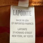 Lapointe High Waisted Wide Leg Crop Stretch Cotton Twill Jeans Orange LKNEW 6 Photo 8
