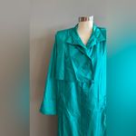Vintage Teal Windbreaker Rain Jacket Green Size 8 Photo 5