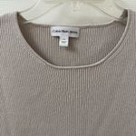 Calvin Klein Jeans  Ribbed Beige Short Sleeve Top Photo 1
