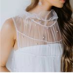 Untamed Petals Rosey High Neck Tulle Gown Photo 5