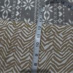 Travelers Pull On Crop Pants Tan/White Zebra Pattern Size 16 Chico's 3 Photo 6