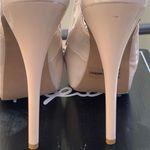 Qupid Nude Patent Sling Back Heels Photo 7