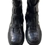 Vintage DC Animal Print 361347 Black Leather Snow Boots Women’s Black Sz 7.5 Photo 1