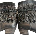 MIA Sheridan Sienna Genuine Black Calf Hair Fringe Boots, Sz 38 Photo 8