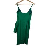 Lovers + Friends  Orchid‎ Dress Women's Large Green Wrap Cocktail Party V-Neck Photo 4