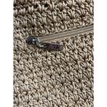 The Sak  Crochet Crossbody Bag Purse with Silver Magnetic Closure Women's Taupe Photo 5