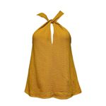 Sézane  Marissa Knit Top, Bronze, Large Photo 4