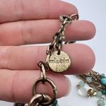 Stella & Dot Maldives Green Blue layered Necklace Coastal Career Turquoise Gold Photo 5