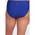 CALIA Mid Rise Ruched Swim Bottoms Jeweled Indigo Blue XL NEW Photo 1