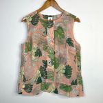 CAbi Monstera Tropical Flowy Sleeveless Tank Top Blouse preppy 5351 Womens M Photo 1