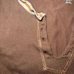 Urban Outfitters  Brown Crop Top with Orange Trim Photo 2