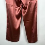 Cinq a Sept Karis Embossed Satin Trousers Pants in Copper Size 8 Pink Photo 6