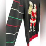 Ugly Christmas Sweater long sleeve Santa with large beer Red Photo 2