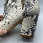 Steve Madden Rookie Faux Leather Grey Snake Embossed Ankle Boots 9 Western Photo 8