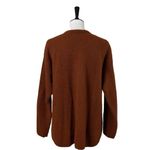 Apt. 9  Sweater V-neck Oversized Long Sleeves Soft Dark Orange Women’s Size Large Photo 3