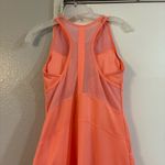 Athleta  Deuce Court Tennis Dress Melon Shock Built In Bra Sheer XS Coral Orange Photo 5