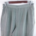 August Silk  8 31x26 Silk Thatched Pattern Lined Crop Workwear Dress Pants Photo 5